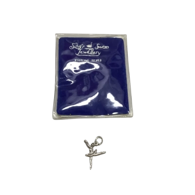 Vintage Sterling Silver Ballerina Pendant In Original Packaging