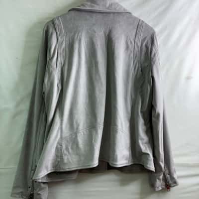 Rockmans Womens Size 18 Biker Jacket Grey BNWT