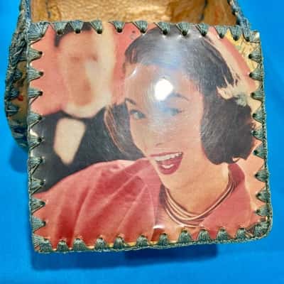 Vintage Handcrafted Card Trinket Box
