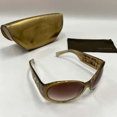 Guess - Womens Sunglasses with Case and Cleaning Cloth - GU6477ST BRN-34A 60 16-120