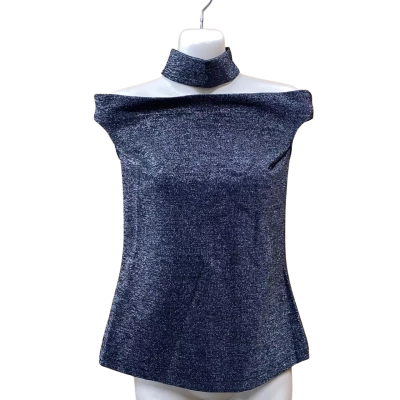 Witchery Metallic Silver Halter Neck Top Size XS 