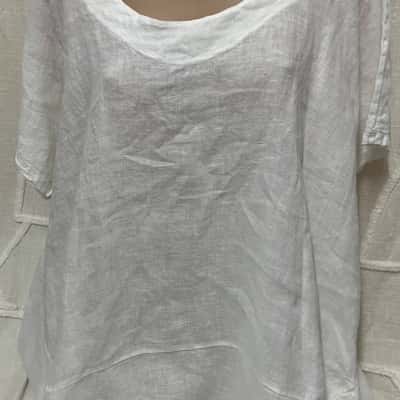  Womens  Size XL Casual Dress White 