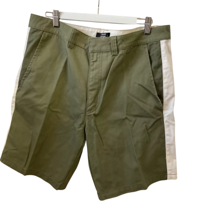 Factorie Mens  Size 34 Tailored Shorts Khaki / White 