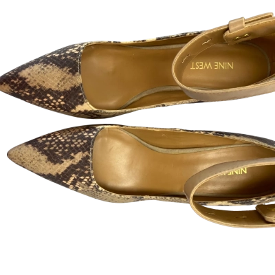 Nine West Womens  Snake Skin Size 8.5 Heels 