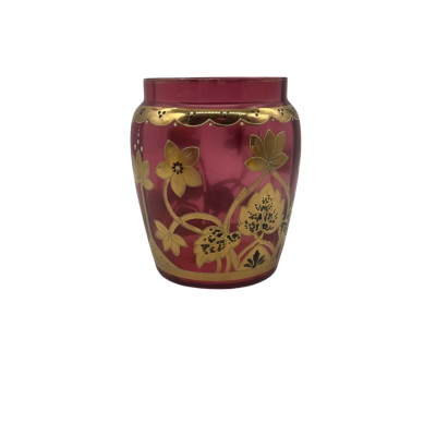 Red Glass Jar