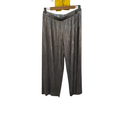 BNWT Suzannegrae Womens  Size S Wide Leg Pants Silver 