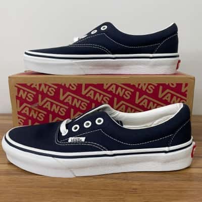 Vans Unisex Navy ‘Era’ Lace-Up Sneakers US Mens 5 / Ladies 6.5