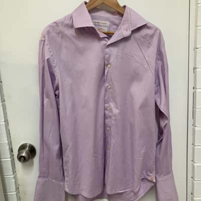 Rhodes & Beckett Mens  Size 44/17 1/2 Mauve 100%superply Egyptian supercotton