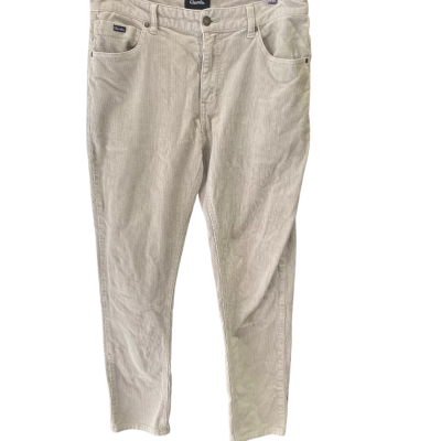 Ghanda Mens  Size 32 Corduroy Pants Beige 