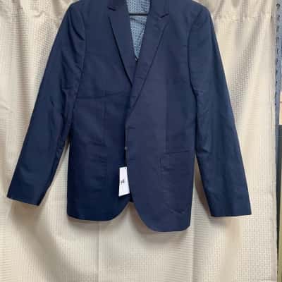 Yd. Mens Suit Jacket Size M Navy Blue 
