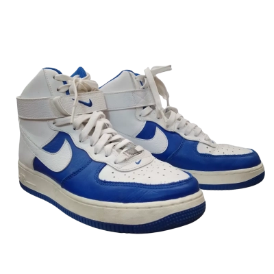 Nike Air Force 1 Mens Size 41 White and Blue Sneakers 