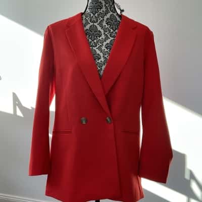 H&M Womens  Size S Blazer Orange 