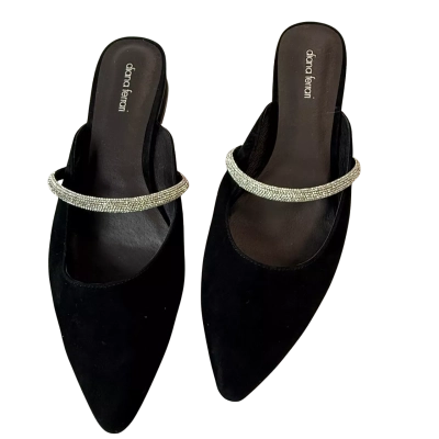 Diana Ferrari Womens  Size 43 Flats Black  / Silver 