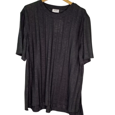 Sussan Womens  Size XXL Short Sleeve Top Grey 