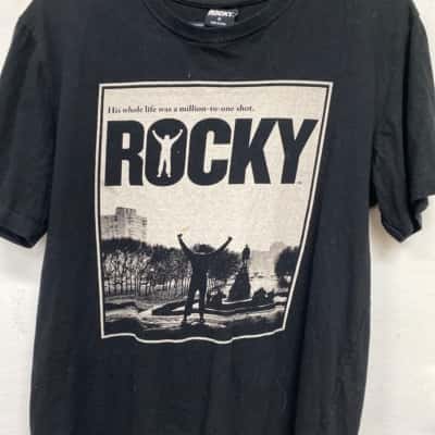 Rocky  Mens  Size S Short Sleeve T-shirt Black  