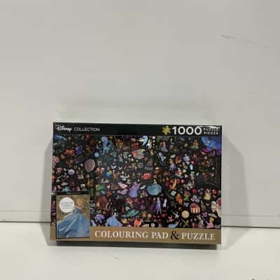 Disney collection puzzle & colouring pad