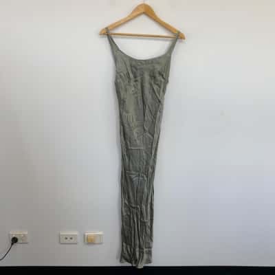 SNDYS Khaki Avani Dress Size 10 