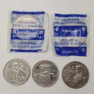 Bicentennial Medals x 5