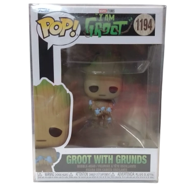 Funko Pop! I Am Groot #1194 Groot with Grunds Bobble-Head Figure