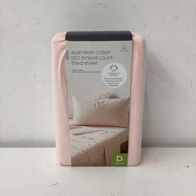 NEW - Target Australian Cotton 250 Thread Count Flat Sheet Double Bed