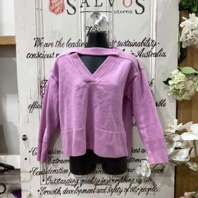 WITCHERY BRAND! Womens  Size L Pullover Pink! STUNNING PULLOVER MADE WITH 100% WOOL! GREAT FOR THOSE IN BETWEEN DAYS! PERFECT ADDING SOME COLOUR TO ANY WARDROBE!
