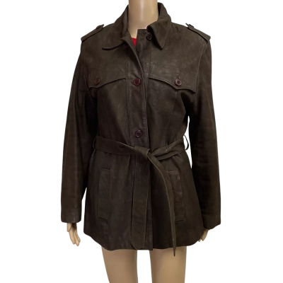 Santini leather  Womens  Size S jacket. 
