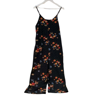 The Editor’s Market Womens  Size L Jumpsuit Black  / Floral 