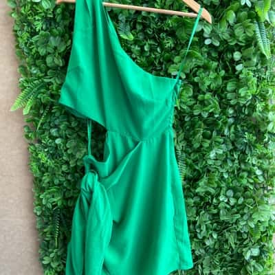  Womens  Size 12 Cocktail Dress Green 