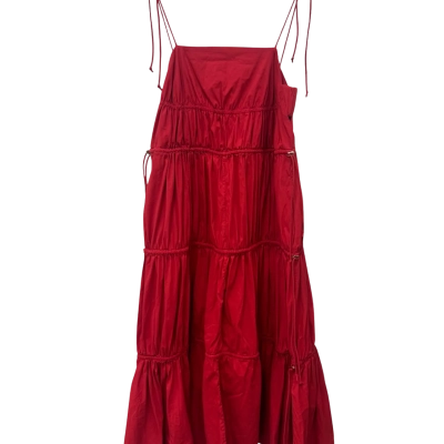 Country Road Womens  Size 12 Midi Dress Red 