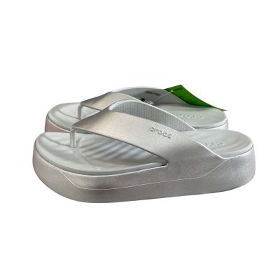 CROCS Silver Size 7.