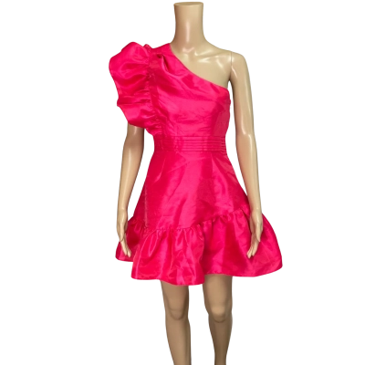 Aureta Womens one shoulder mini dress size  small