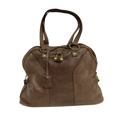  Stunning Vintage Y Saint L  Leather Handbag Brown 