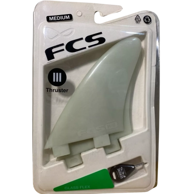 FCS Medium Glass Flex Tri Fin Set 