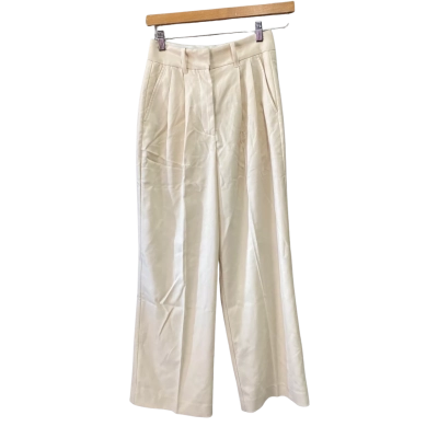 Unison Womens  Size 6 Straight Leg Pants Off White 