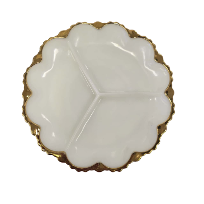 Anchor Hocking Milk Glass Server Plate