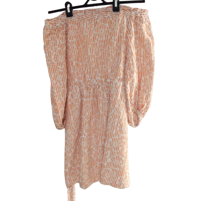 Kookai Womens  Size 34 Off The Shoulder Dress Off White / Orange 