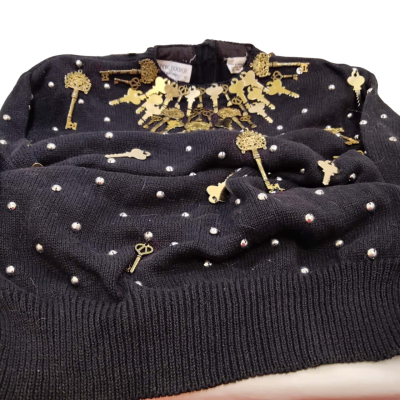 Vintage Bonnie Boever & Co Womens  Size M Crew Neck Jumper Black  