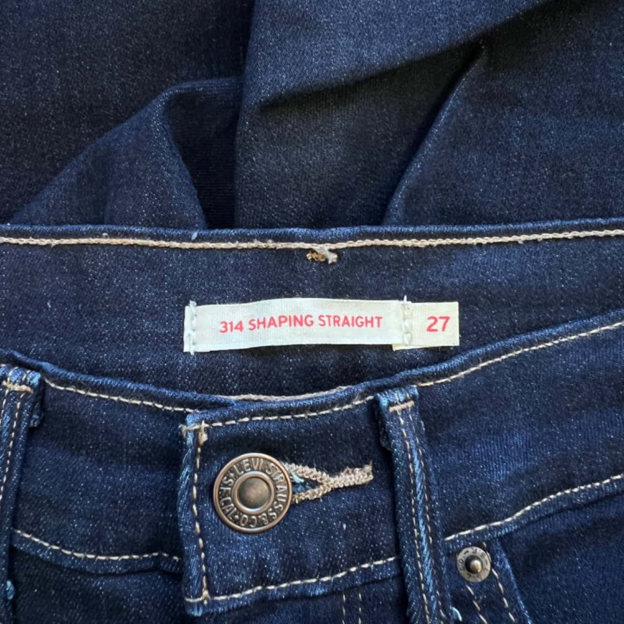 27 Shaping Straight Jeans Navy Blue