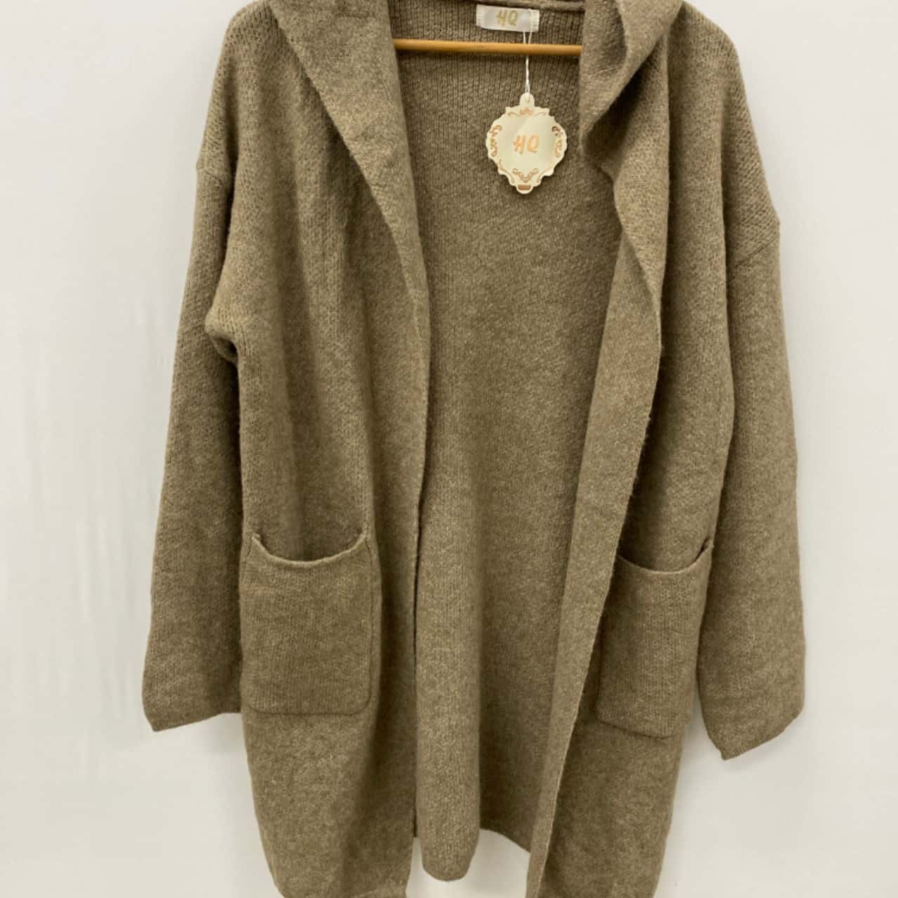HQ Womens Size M / S Cardigans Khaki (s)
