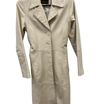 Siricco Womens  Size S Trench Coat Cream 