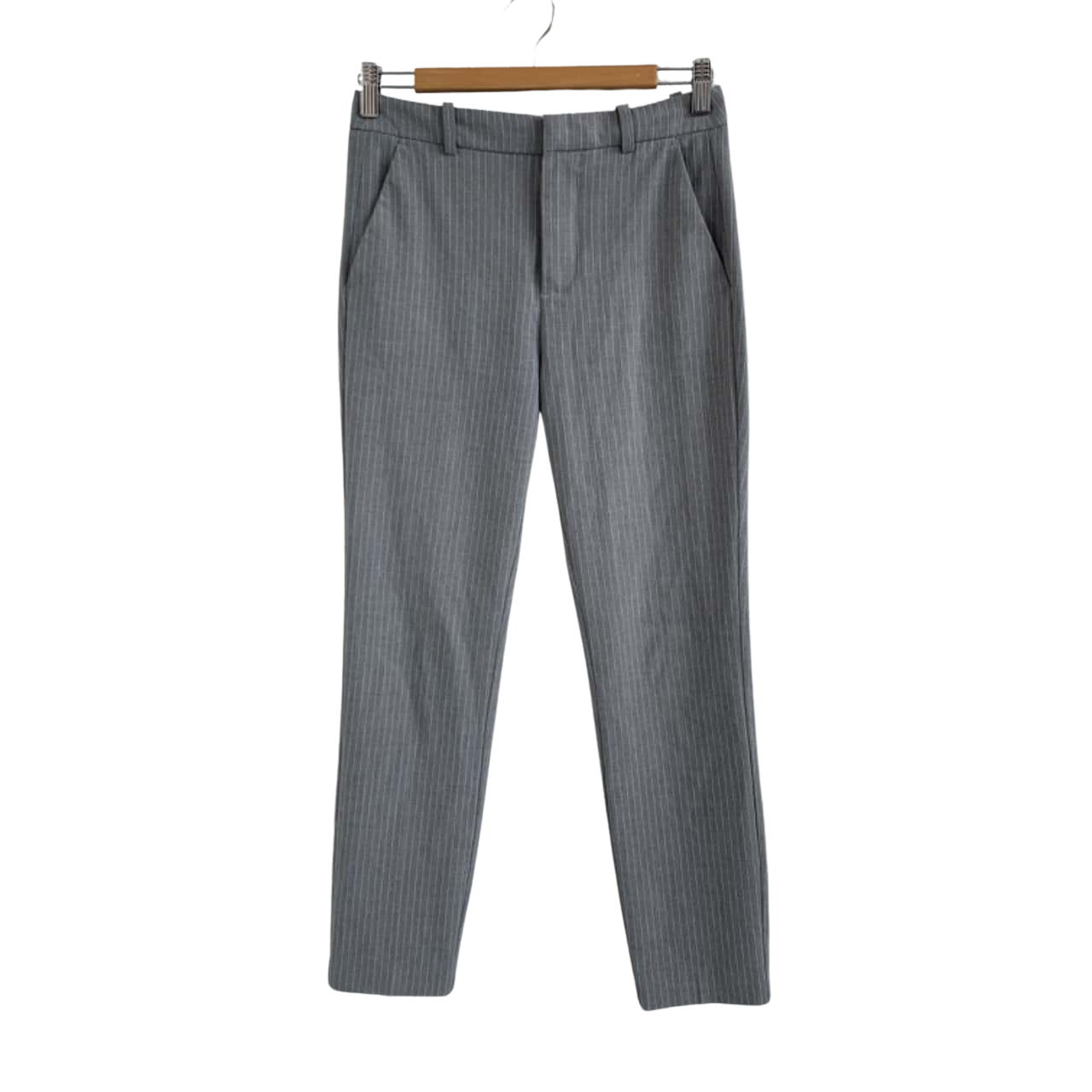 Zara Womens XS Straight Leg Grey Pants(s)