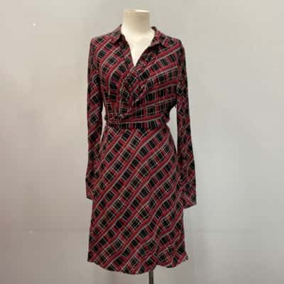 Marcs Womens  Size 10 Shirt Dress Checked 