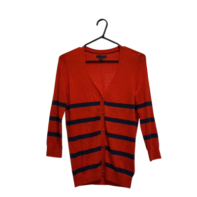 Tommy Hilfiger Womens  Size S Cardigan Blue / Orange 