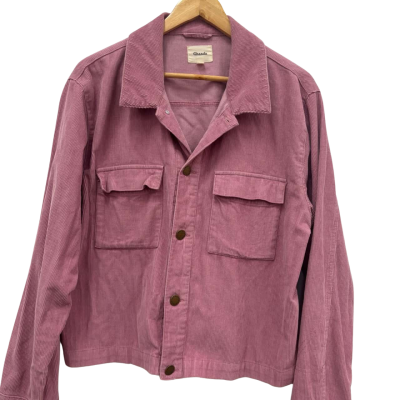 Ghanda Womens  Size14 Corduroy Jacket Pink  -2