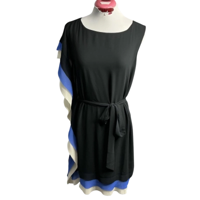 Decjuba Womens  Size 8 Sleeveless Dress  Black  / Blue / Cream 