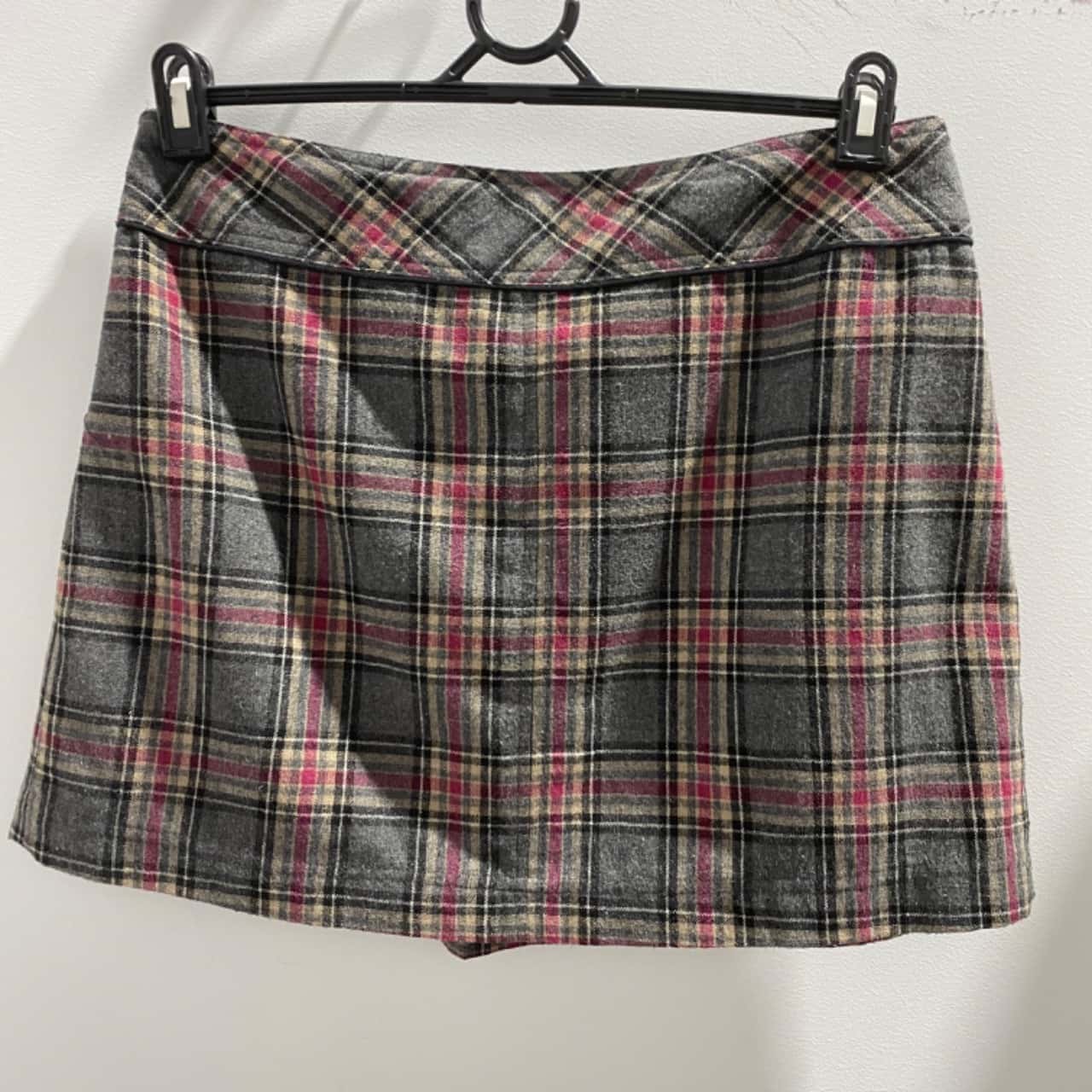 12239 Grey Mini Skirt