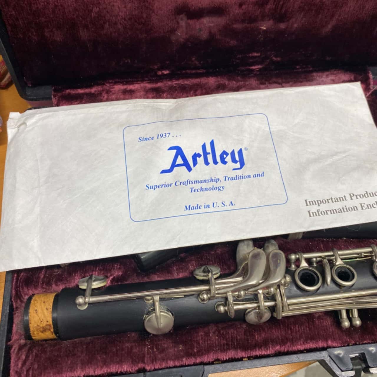 ARTLEY WITH HARD CASE 17S and paper work