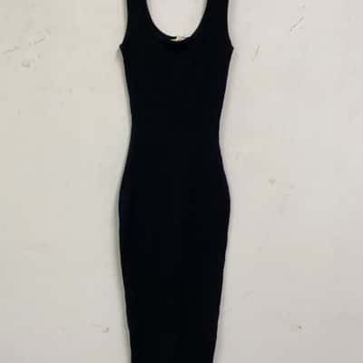 Perfect Stranger Womens  Size 6 Midi Dress Black  