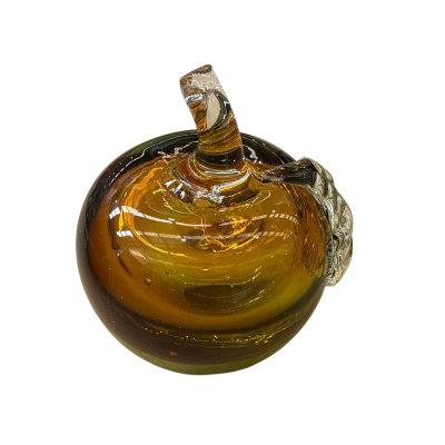 Amber Coloured Art Paper Weight