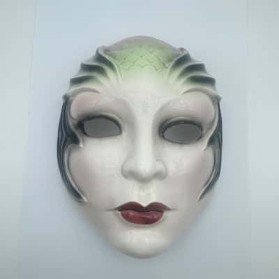 1980s Vintage Ceramic “Mermaid” Mask